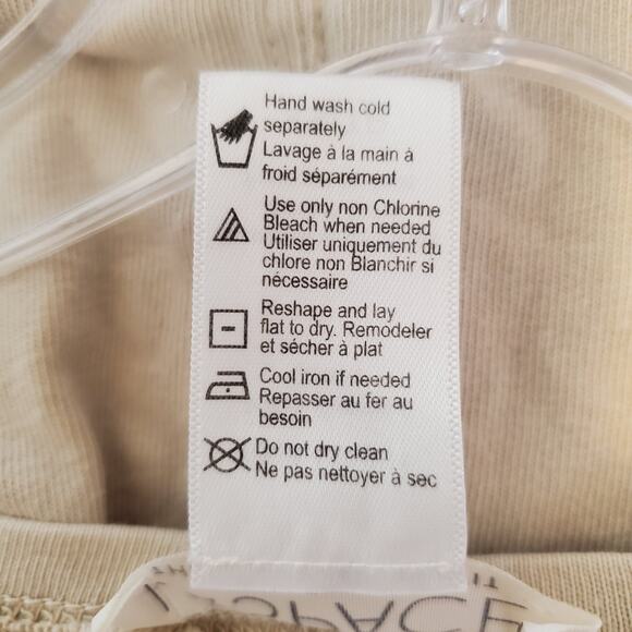 L Space Beachwood Twist Front T-Shirt Dress Sand Size XS Short Sleeve Neutral - Picture 11 of 11